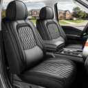 for Ford F150 Seat Covers 2026-2025-2009 F250 F350 F450 2017-2026
Truck Pickup Waterproof 5 Seat Full Set Full Coverage Comfort Anti-Slip Protection Easy Install Premium Leather (Gray)