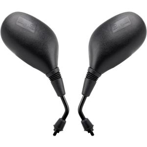 Mokuo GY6 scooter Rearview Mirrors 8mm Fit for Sunl TaoTao Znen Lance Peace JCL Roketa Jonway Bashan 50cc 70cc 110cc 125cc 150cc ATM50 CY50A Chinese Moped Elliptical mirror surface (Oval)