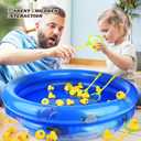 Duck Matching Game Toys for Kids - 20 Plastic Ducks with Numbers,34" x 7" Kiddie Pool | Storage Bag, 2 Nets - Fun Memory Games - Water Outdoor Game for Children,Preschoolers,Birthday Party Carnival