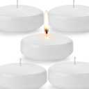 3-inch Floating Candle, Unscented and Non Dripping Wax 10 Hour Burning for Cylindrical vase, central piece Vacation, Wedding, Swimming Pool, Party Decoration (36 Pack, White)