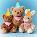 12Pcs Mini Birthday Party Hats for Stuffed Animals Dog Cat Rabbit Puppy Dolls Birthday Decorations