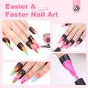 Saviland 100PCS Nail Polish Protector for Fingers: 99.99%+ U V Protection Cuticle Protector for Nails Painting U-Shaped Nail Protectors Peel Off Tip Tape for French Tip Stamp Nails Art