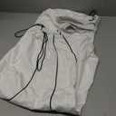 Zontroldy Cargo Pants Women Parachute Pants Y2K Baggy Casual High Waist Wide Leg Track Pants Streetwear (Medium, White)