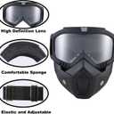 Paintball Mask Anti Fog,Tactical Full Face Mask Ski Mask Goggles Detachable Adjustable,Motorcycle Riding Face Protection