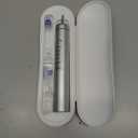 Metal Electric Toothbrush with UV Mode, Vibration and Oscillation Electric Toothbrush for Adults, 6 Brush Heads & Travel Case & Dust Cover, 5 Modes & Built in Timer, One Charge Last 120 Day（Sliver）