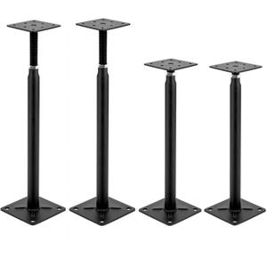 Adjustable Floor JackMini Screw Jack,Support Jack for The Floor,Adjustable House Jacks for Leveling,13" - 16" Height Range,Black(4 Pack)