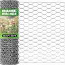 Chicken Wire 36 x 1200 Inches,Chicken Wire Fencing for Floral Arrangements,Chicken Wire Mesh Hexagonal Galvanized Mesh Poultry Wire Netting for Crafting,Garden Protection,Fruits