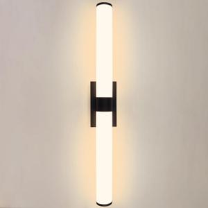 Kalium 33in Modern Wall Sconces, Dimmable Bathroom Vanity Lights, 3000K Warm White LED Indoor Sconces Lighting for Bathroom, Stairs, Living Room, Bedroom. Hardwired.