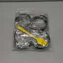 8PCS Crumpet Rings Nonstick English Muffin Rings 4 Inch Stainless Steel Double Rolled Tart Rings Baking Egg Ring Round Metal Pastry Baking Rings with Silicone Brush, Black