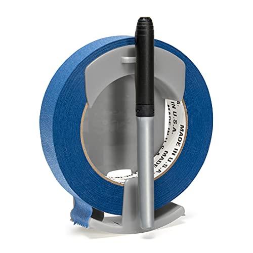 Kitchen Stickin’® Tape Dispenser, Wall-Mounted Tape and Label System, Easy One-Handed Operation, Affordable Labeling for Kitchens, Garages, Offices, Restaurants, Meal Prep, and Home Organization