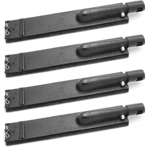 Hongso 15 3/4 Inches Cast Iron Burner Replacement for BBQ Barbeques Galore Turbo 4 Burners XG4TDN, XG4TCN, XG4TBWN, Nexgrill 720-0057-4B, 720-0058, 720-0026, Aussie, Glen Canyon, Coleman Gas Grill