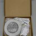 LORDEM Grow Light, LED Plant Light for Indoor Plants Growing, Full Spectrum Desk Growth Lamp with Automatic Timer for 4H/8H/12H, 4 Dimmable Levels, Height Adjustable 9.8"-30.6" (White-6.3in-Base)