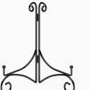 Iron Plate Stand for Display with Folding Design, Picture Stands for Tables, 12 Inch Large Easels for Displaying for Book, Art Piece, Photo and Platter, 12 Black