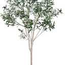 JUSTOYOU Olive Trees Artificial Indoor, 6FT Tall Faux Olive Tree Artificial Plants Potted Tree with Wood Branches and Fruits for Living Room, Bedroom, Office Modern Home Decor