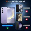 UniqueMe [2+2 Pack for Samsung Galaxy S24 Screen Protector, [Hardness of Diamonds] Tempered Glass and Camera Lens Protector [Upgraded Anti-Explosion] Fingerprint Unlock Screen Cover