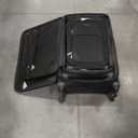 U.S. Traveler Aviron Bay Expandable Softside Spinner Wheels, Black, 3 Piece Luggage