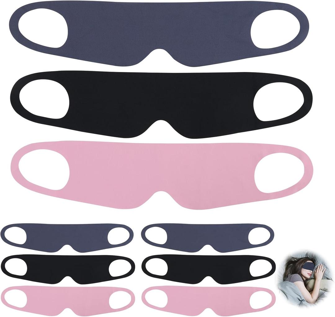 9 Pcs Sleep Masks for Women, Men, Light Blocking Eye Mask for Sleeping, Breathable Blackout Sleeping Mask with Zero Pressure Design, Comfort Fit for Side/Back/Stomach Sleepers, Travel and Yoga