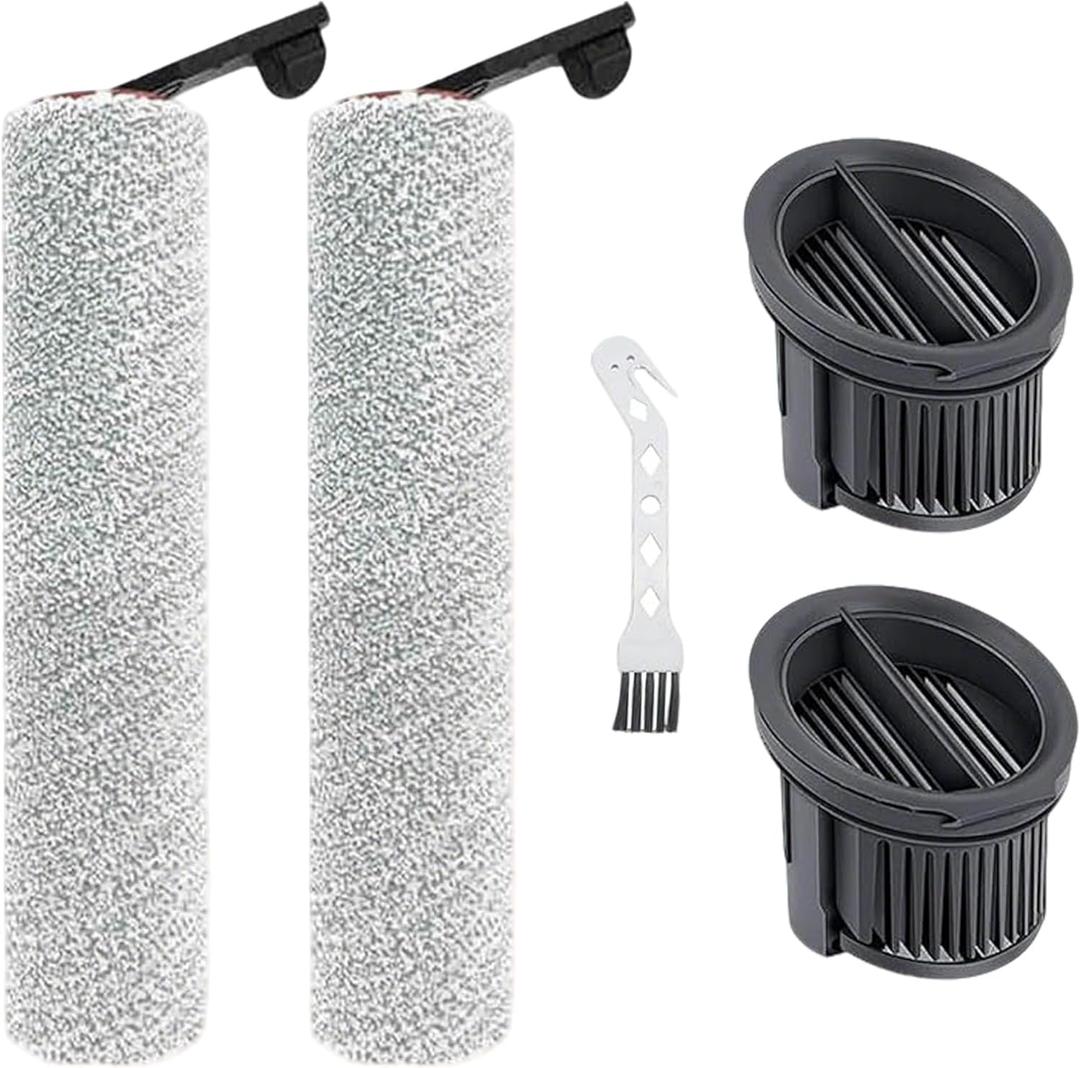 Replacement parts for Mova K30 / K30 Mix / K30 SE robot vacuum cleaners 2 Roller Brush 1 Cleaning Brush 2 HEPA Filter (5 pack)