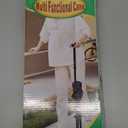 Cane with Seat Foldable Lightweight Walking Cane with LED Light Adjustable Walking Stick for Seniors