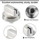 5Pcs Upgraded WB03X29300 Gas Stove Knobs for GE Range Surface Burner Knob, Gas Range Knobs Replacements for JGP3030SL1SS JGP3030SL2SS Cooktop Knob Replace for GE Part Number AP6301265 4585904