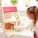 Hey Play Dollhouse for Kids, 15.75” x 11.5” x 15”, One Size