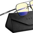 ANYLUV Blue Light Glasses Men/Women, Blue Light Blocking Glasses, Computer Screen Blocker Eyes Protection Glasses ((Gaming Protection) 04- Black/Grey)