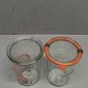 Weck Canning Jars 743 - Weck Mold Jars made of Transparent Glass - Eco-Friendly Canning Jar - Storage for Food with Air Tight Seal and Lid - 3/4 Liter Tall Jars Set - Set of 2 Jars
