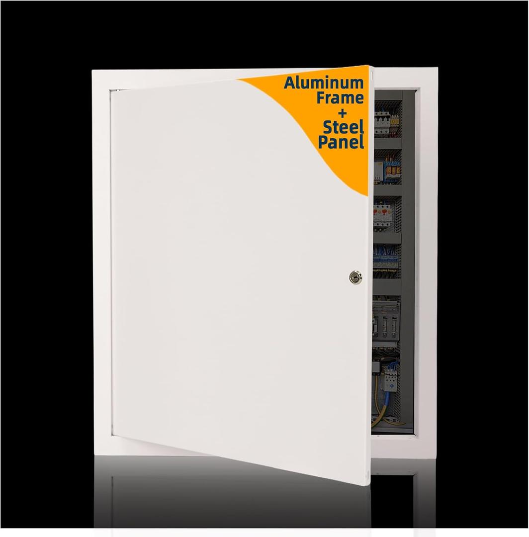 16x20 Access Panel for Drywall,Metal Drywall Access Panel for Plumbing | Wall Access Panel for 16x20 Hole,Access Door for Attic Basement Bath,Thicken 1mm Steel&Aluminum Frame,Outer Size 17.5"x21.5"
