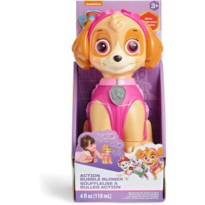 Nickelodeon Little Kids Paw Patrol Skye Action Bubble Blower and Includes Bubble Solution, Brown, Pink