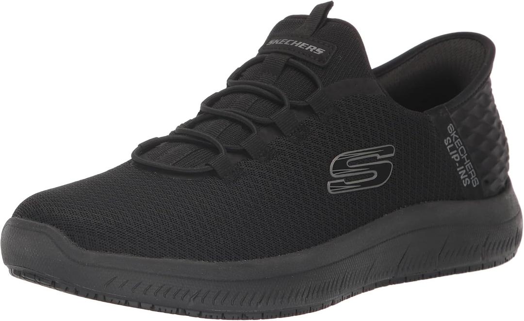 Skechers Men's Summits Colsin Sr Hands Free Slip-Ins Shoes (9 Wide, Black)