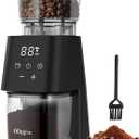 Conical Burr Coffee Grinder with Touch Panel, Adjustable Coffee Bean Grinder with 30 Grinding Settings,2-12 Cups for Espresso,French Press & Drip Coffee (Black)