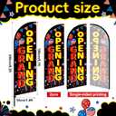 2 Pcs 8.2 ft Grand Opening Flags Grand Opening Sign Banner with Pole Kit and Ground Stake Swooper Flag with Aluminum Alloy Flagpole Kit for Business New Store Advertising Promotions
