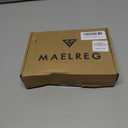 M MAELREG Golf Polo Shirts for Men Stripe Performance Moisture Wicking Dry Fit Collared Mens Polo Shirts Short Sleeve (Blue, XL)