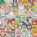 100PCS Cute Stickers for Kids, Affirmation Animal Stickers, Motivational Stickers for Kids Classroom, Inspirational Vinyl Waterproof Decals for Water Bottles Laptops Scrapbook Vision Board Supplies