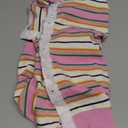 Dog Striped Recovery Suit, Puppy After Surgery Onesie for Female Male Dogs, Dogs Cats Long Sleeve Pajamas Bodysuit, Surgery Abdominal Wound Bandages Clothes, Dog Pant for Shedding Skin Disease M