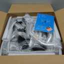 T1 Toilet Seat Riser for Seniors, Raised Toilet Seat with Handles with Adjustable Height Width, 400lb Elevated Commode Chair with Side Clamps, Handicap Toilet Seat for Elderly (Gray)