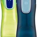 Contigo AUTOSEAL Trekker Kids Water Bottles, 14 oz., 2-Pack, Granny Smith and Nautical