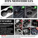 360 Rotating Wood Car Tray & Desk for Laptop - Steering Wheel Cup Holder Table, Car Accessories for Women & Men, Compatible with Tesla Model Y/3/S, Ford F150/Explorer/Maverick & Most Vehicles