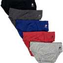 Beverly Hills Polo Club Men's 5 Pack Low Rise Brief Size Medium