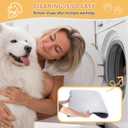 001SDog Bed Washable Mat High Resilience Foam Kennel Mat with Anti-Slip Bottom Soft Flannel Crate Pad for Small Medium, 29" x 21" Dog Cat Sleeping Floor Pad