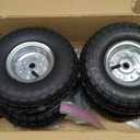 Black All Terrain Wheel Kit, Fit for Predator 9000 8750 and 6500 Watt Generators, Solid Tires