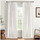INOVADAY 100% Blackout Curtains for Bedroom, Black Out Curtains 84 Inch Long, Clip Rings Linen Blackout Drapes, Thermal Insulated Room Darkening for Living Room, 2 Panels - Beige,W50xL84
Amazon's Choice