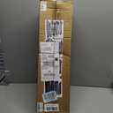 24inch Long Floating Shelves for Wall Decor, 5-Set Shelves with Lip, White