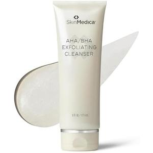 SkinMedica AHA/BHA Exfoliating Face Wash - Gentle Facial Exfoliating Scrub with Jojoba Oil for Smoother, Radiant Skin - Helps Improve the Appearance of Skin Tone & Texture (6 Fl Oz)