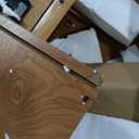 Merax 28.5" Round Nesting Coffee Table Set, Elegant Luxurious White Marble Top, Wood Finish, 2-Tier Storage and 1 Drawer for Living Room Apartment, Natural