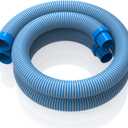 Poolvio 1.5" Pool Vacuum Hoses for Inground Automatic Cleaners, Blue 2 Packs