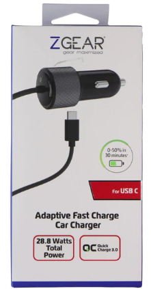 ZGEAR Adaptive Fast Charge Car Charger