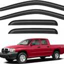 Window Visors Rain Guards Shield for 2005-2010 Dodge Dakota Quad Cab, Out-Channel Window Vent Wind Deflectors Visors Shades for 05-10 Dakota Crew Cab