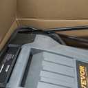 VEVOR Walk-Behind Hand Push Floor Sweeper, 25.6" Sweeping Width Floor Sweeper Manual Non-Electric, 5-Gallon Waste Container, Angle & Height Adjustable Folding Handle for Walkway, Yard, Garage, Patio