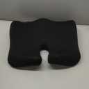 Memory Foam Vehicle Seat Cushion, Black, Breathable Vehicle Seat Cushion for Tail Vertebra Care, Car Seat, Coccyx Pain Relief